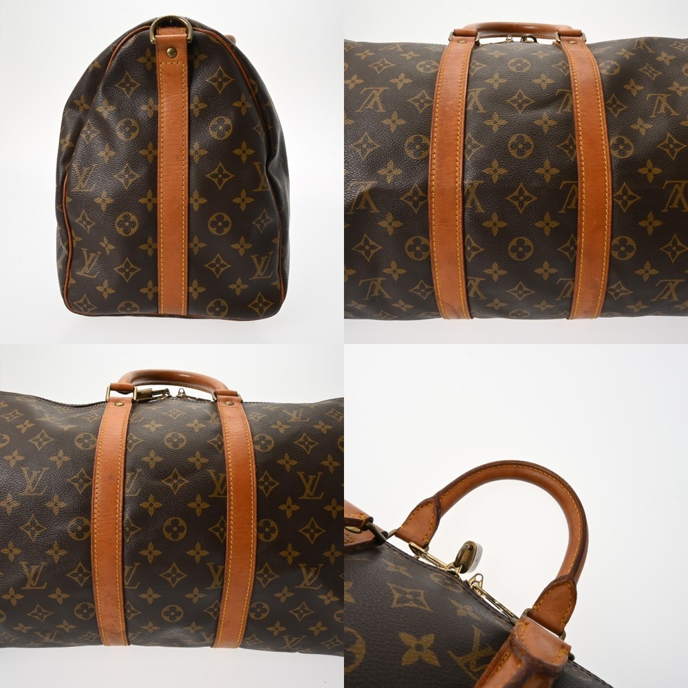 Louis Vuitton Monogram Keepall Bandouliere Brown Canvas Boston Bag - Picture 7 of 10